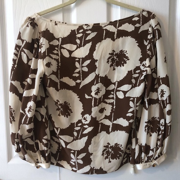 The Limited Silk Floral Boho Cropped Blouse XS - Picture 2 of 7